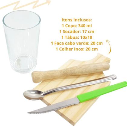 Imagem de Kit Caipirinha churrasco Com 5 Peças - Stolf