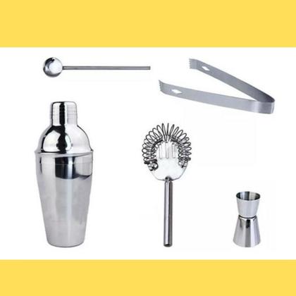 Imagem de Kit Caipirinha Inox Uny Home 5 Peças Gourmet