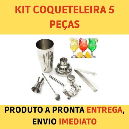 Imagem de Kit Caipirinha Inox Uny Home 5 Peças Gourmet