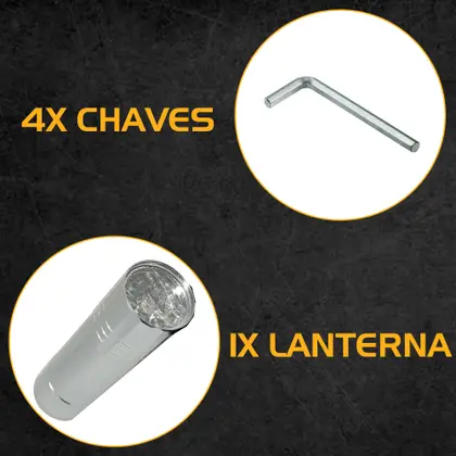 Imagem de Kit Caixa 27 Ferramentas Embralumi Profissional C/ Maleta