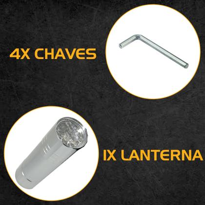 Imagem de Kit Caixa 27 Ferramentas Embralumi Profissional C/ Maleta Multiuso Fenda Philips