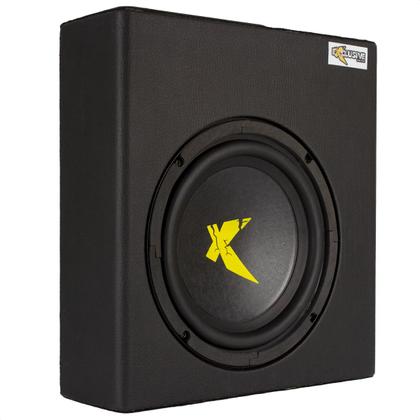 Imagem de Kit Caixa Amplificada Mini Slim Exclusive 200wrms + Cabo Rca