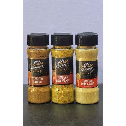 Imagem de Kit Caixa com 12 potes de temperos (especiarias, condimentos)