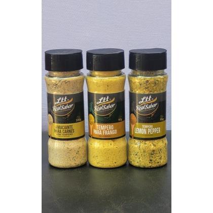 Imagem de Kit Caixa com 12 potes de temperos (especiarias, condimentos)