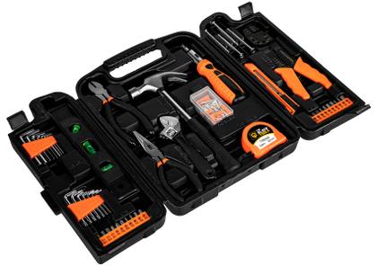 Imagem de Kit Caixa De Ferramentas Completo 129pçs - Estojo/maleta The Black Tools