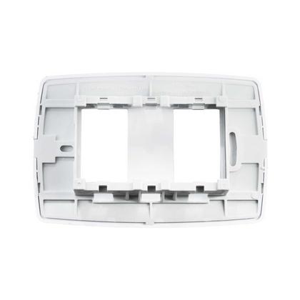 Imagem de KIT - Caixa de Sobrepor 4x2 + Espelho com 2 Saídas RJ45 Separadas Horizontal - Ilumi