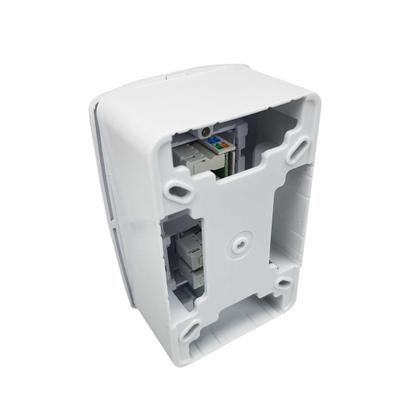 Imagem de KIT - Caixa de Sobrepor 4x2 + Espelho com 2 Saídas RJ45 Separadas Horizontal - Ilumi