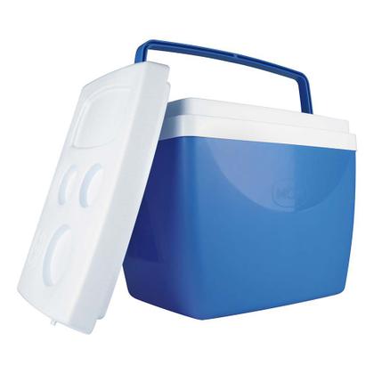 Imagem de Kit Caixa Térmica 34 + 18 Litros Cooler Alça Porta Copos Bebidas - Mor