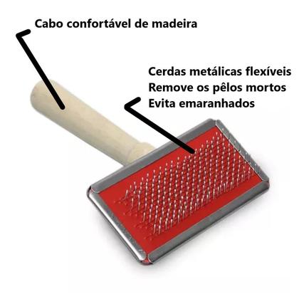 Imagem de Kit Caixa Transporte Resistente Pet N1 + Escova Remove Pelos