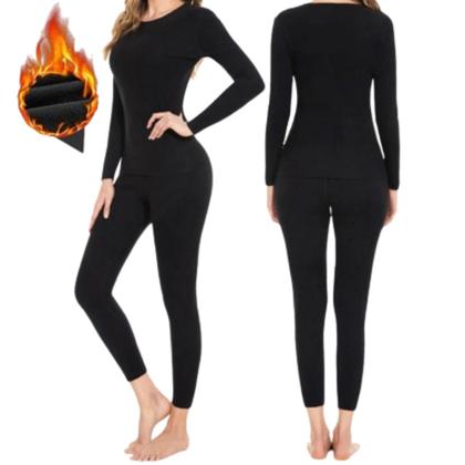 Imagem de Kit Calça Blusa Térmica Inverno Frio Intenso Feminino Forrada Tamanho Único