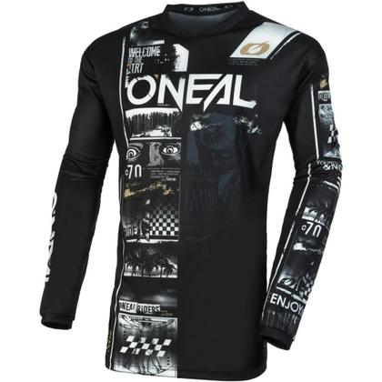 Imagem de Kit Calça + Camisa Oneal Element Attack 2023 Preto/Branco
