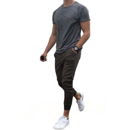 Imagem de Kit Calça Jogger + Camiseta Casual Camisa Look Style Masculina 166