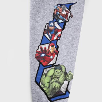 Imagem de Kit Calça Moletom Infantil Peluciado Marvel Avengers I Menino - 2 Peças