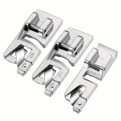 Imagem de Kit Calcadores para Bainha Enrolada com 3 Peças 3mm/4mm/6mm