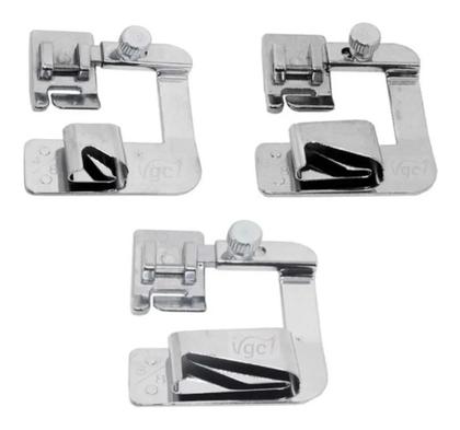 Imagem de Kit Calcadores Patchwork Barra Bainha 10-19-25mm + Viés + Overloque com faca CY-20