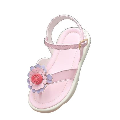 Imagem de Kit Calçados Infantil Menina Tênis Rosa com Fita Alto Colante e Sandália Flor