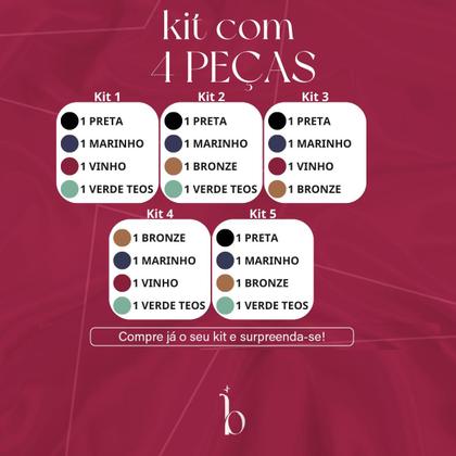 Imagem de Kit Calcinha Feminina Fio Dental Duplo Sexy Academia 4 Und