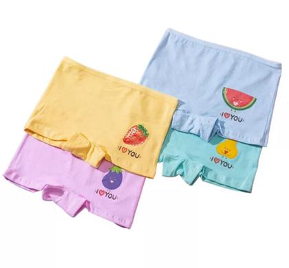 Imagem de Kit Calcinha Infantil Box Shortinho Box (92% Algodão 8% Elastano) 2a10 anos