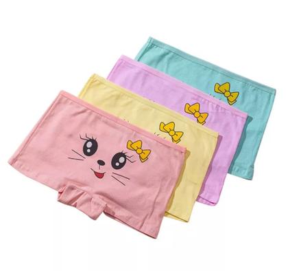 Imagem de Kit Calcinha Infantil Box Shortinho Box (92% Algodão 8% Elastano) 2a10 anos