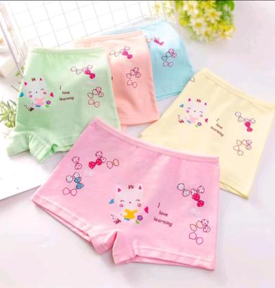 Imagem de Kit Calcinha Infantil Box Shortinho Box (92% Algodão 8% Elastano) 2a10 anos