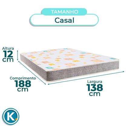 Imagem de Kit Cama Box Bau + Cabeceira + Colchão Casal D20 - D20 - Inducol