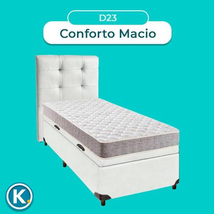Imagem de Kit Cama Box Bau + Cabeceira + Colchão Solteiro D23 - D23 - Inducol