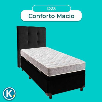 Imagem de Kit Cama Box Bau + Cabeceira + Colchão Solteiro D23 - D23 - Inducol