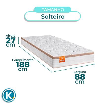 Imagem de Kit Cama Box Bau + Cabeceira + Colchão Solteiro Molas Ensacadas - Isis Real - Inducol