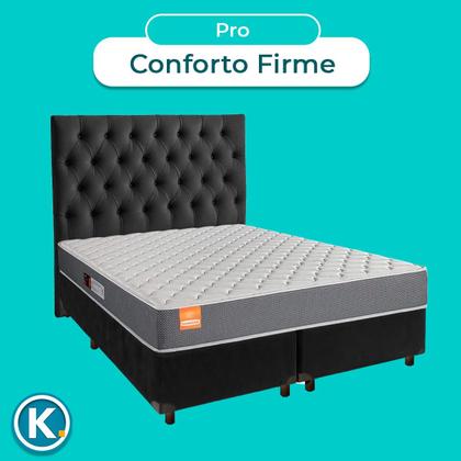 Imagem de Kit Cama Box + Cabeceira + Colchão King D23 - Pro - Inducol
