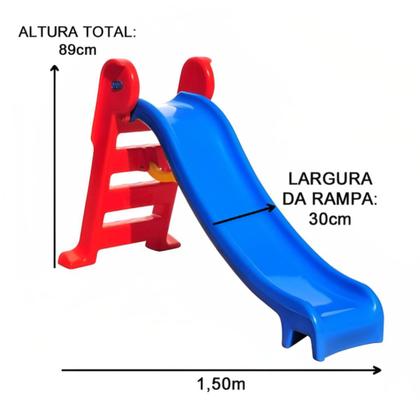 Imagem de kit Cama Elástica 3,05m Escorregador Médio Gangorra 2 Lugares