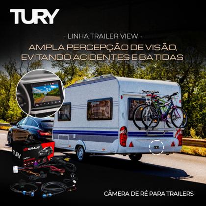 Imagem de Kit Câmera de Ré para Trailers Carretas ModuloTury Trailerview