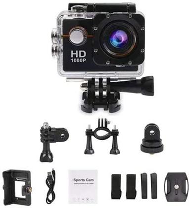 Imagem de Kit Câmera Filmadora Action Sports Cam 1080P + Acessórios