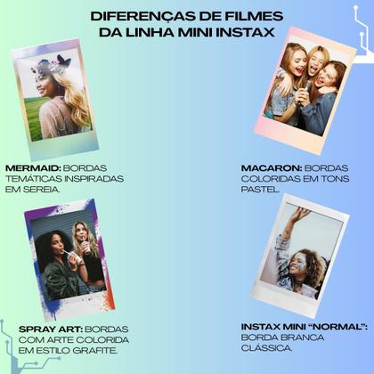 Imagem de Kit Câmera Instantânea Instax Mini 12 com Bolsa Mais 10 Filmes