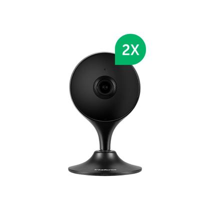 Imagem de Kit Câmera Inteligente iM3 C Black Intelbras - 2 unidades