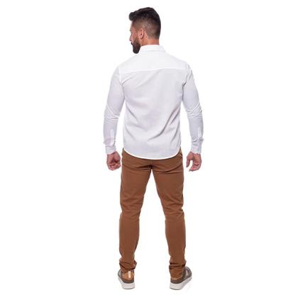 Imagem de Kit Camisa Social Masculina Manga Longa Slim 3 Cores Iguais