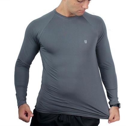 Imagem de Kit Camisa Térmica Masculina UV Segunda Pele Protação Solar 50+ Manga Longa Dry Fit + Boné