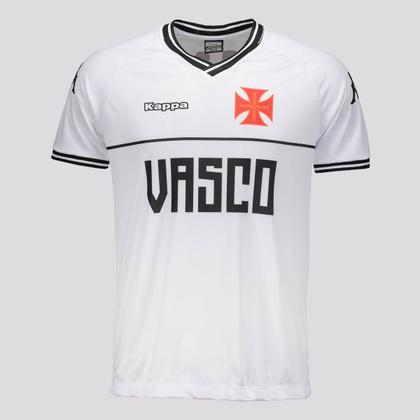 Imagem de Kit Camisas Kappa Vasco Supporter Branca e Preta