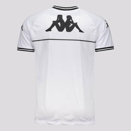 Imagem de Kit Camisas Kappa Vasco Supporter Branca e Preta