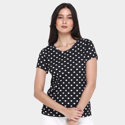 Imagem de Kit Camiseta Básicos Poá c/ 2 Peças Feminina