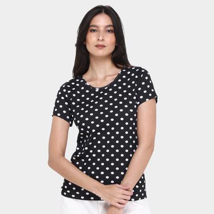 Imagem de Kit Camiseta Básicos Poá c/ 2 Peças Feminina