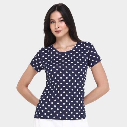 Imagem de Kit Camiseta Básicos Poá c/ 2 Peças Feminina