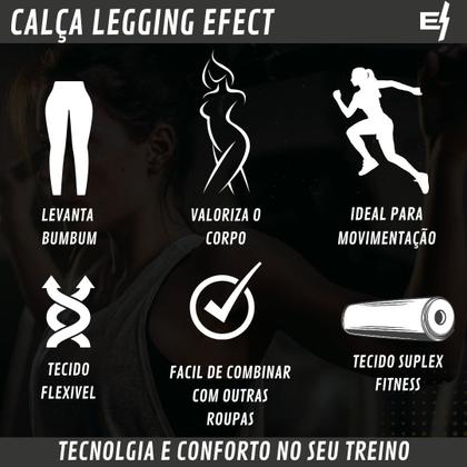 Imagem de Kit Camiseta Feminina Academia Legging Cos Alto Fitness Musculacao Caminhada Treino