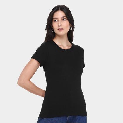 Imagem de Kit Camiseta Hering Básica Feminina 3 Peças