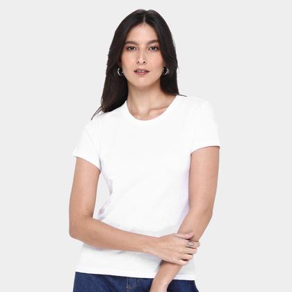Imagem de Kit Camiseta Hering Básica Feminina 3 Peças