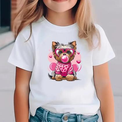 Imagem de Kit Camiseta Mãe e Filha York Chicle cor Branca Moda Mãe e Filha