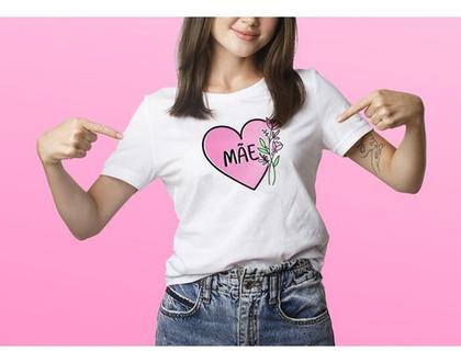 Imagem de Kit Camiseta Mãe E Filho Grudinho Da Mãe Branca E Preta