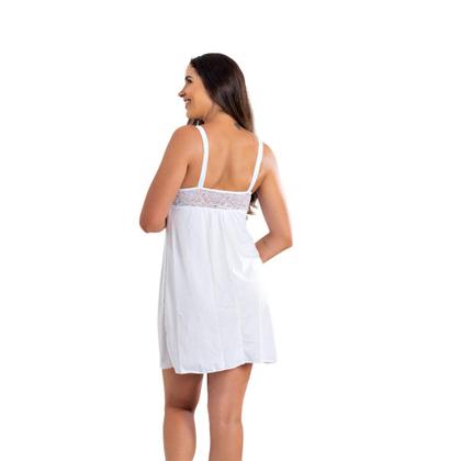 Imagem de Kit Camisola Amamentação com Click Frontal e Robe Luxo