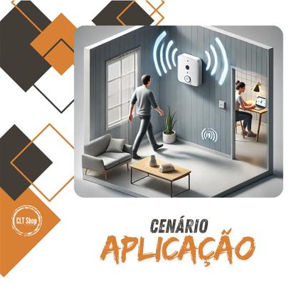 Imagem de Kit Campainha Sem Fio de Longo Alcance e Sensor de Presença