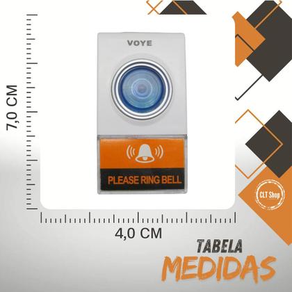 Imagem de Kit Campainha Sem Fio de Longo Alcance e Sensor de Presença