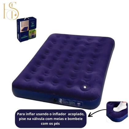 Imagem de Kit Camping MOR com Barraca para 2 Pessoas e Colchão de Casal Inflável com Bomba Acoplada Kit Prático e Versátil